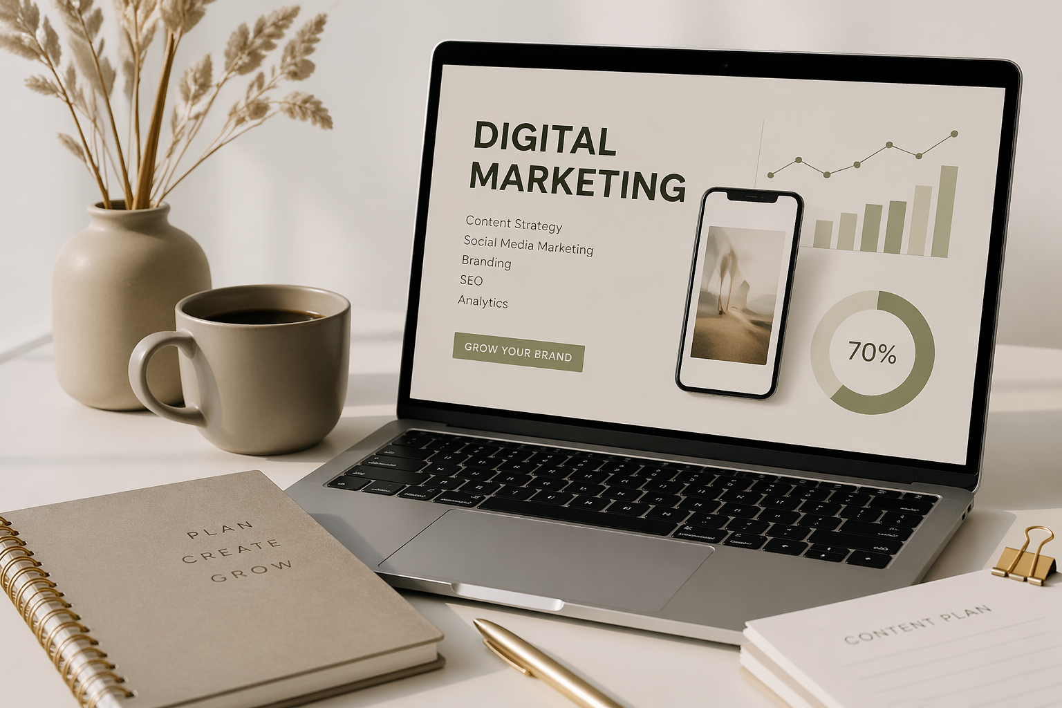 digital marketing content , SMM, SEO, branding analytics