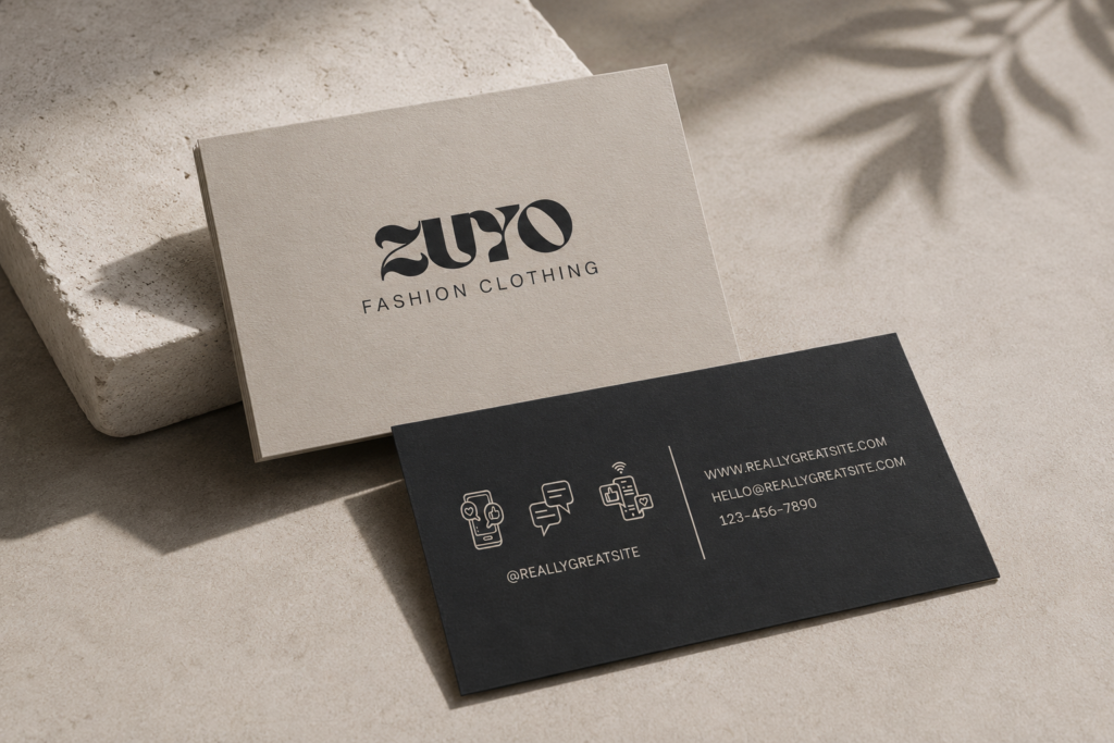 Elegant minimal branding mockup with soft neutral aesthetic.