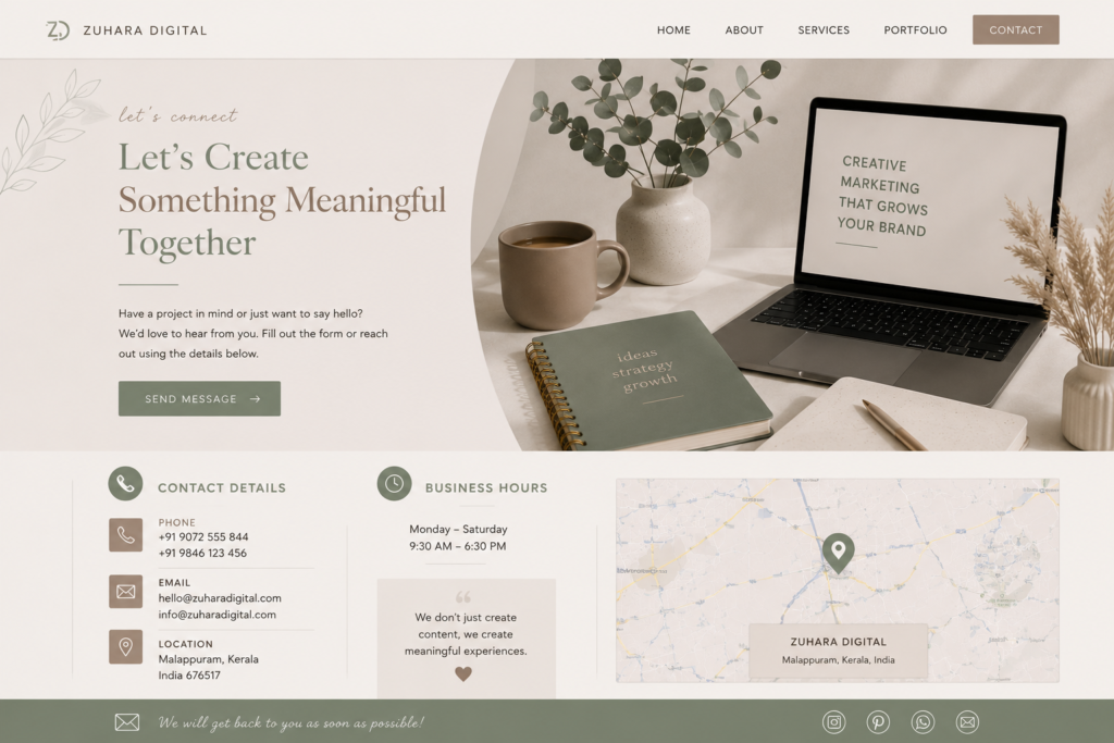 contact us creative workspace